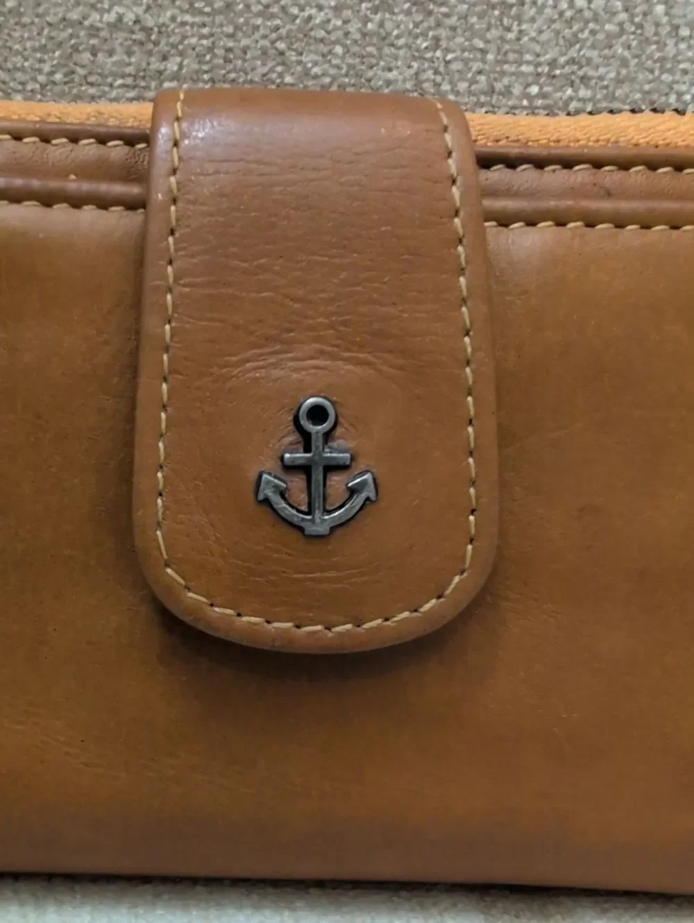 Harbour 2nd Isidora Leather Bifold Zip Around Wallet in Saffron RFID